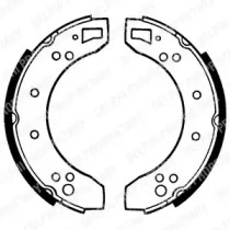 Комлект тормозных накладок DELPHI LS1050