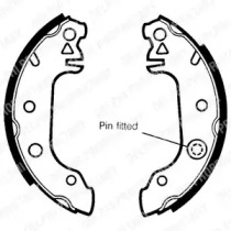 Комлект тормозных накладок DELPHI LS1215