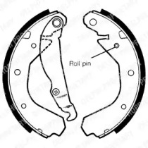Комлект тормозных накладок DELPHI LS1307