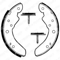 Комлект тормозных накладок DELPHI LS1308