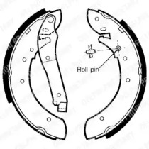 Комлект тормозных накладок DELPHI LS1349
