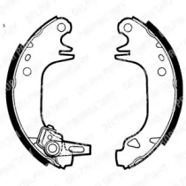 Комлект тормозных накладок DELPHI LS1423