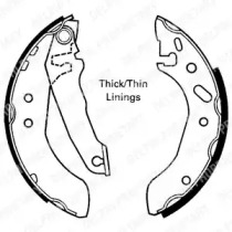 Комлект тормозных накладок DELPHI LS1616