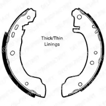 Комлект тормозных накладок DELPHI LS1620