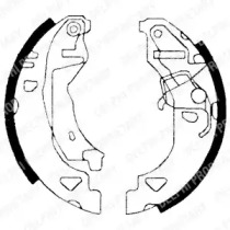 Комлект тормозных накладок DELPHI LS1682
