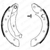 Комлект тормозных накладок DELPHI LS1838