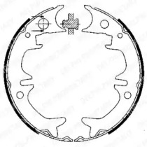 Комлект тормозных накладок DELPHI LS1901