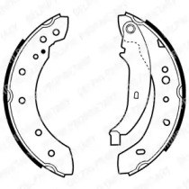 Комлект тормозных накладок DELPHI LS1972