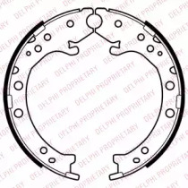 Комлект тормозных накладок DELPHI LS2034
