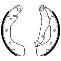 Комлект тормозных накладок DELPHI LS2134