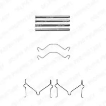 Комплектующие, колодки дискового тормоза DELPHI LX0306