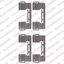 Комплектующие, колодки дискового тормоза DELPHI LX0551