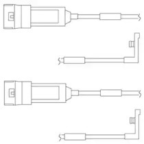 Контрольный контакт, контроль слоя тормозных колодок DELPHI LZ0123