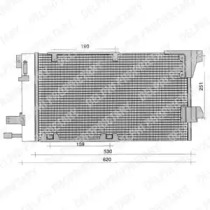 Конденсатор, кондиционер DELPHI TSP0225196