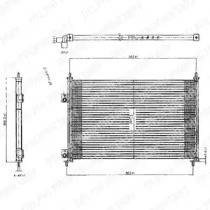 Конденсатор, кондиционер DELPHI TSP0225209