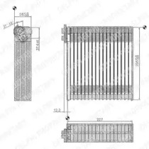 Испаритель, кондиционер DELPHI TSP0525153