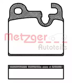 Комплект тормозных колодок METZGER 0016.00