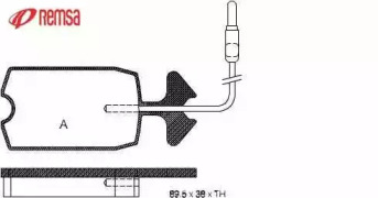 Комплект тормозных колодок METZGER 0034.04