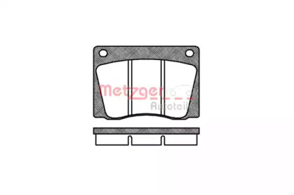 Комплект тормозных колодок METZGER 0037.00