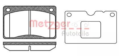 Комплект тормозных колодок METZGER 0042.50