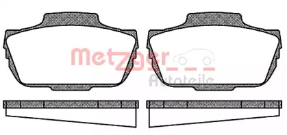 Комплект тормозных колодок METZGER 0055.00