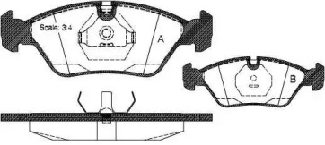 Комплект тормозных колодок METZGER 0139.00