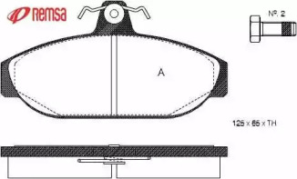 Комплект тормозных колодок METZGER 0156.00