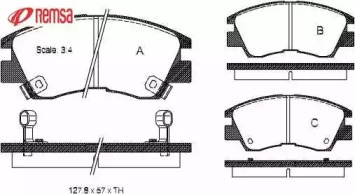 Комплект тормозных колодок METZGER 0275.02