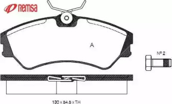 Комплект тормозных колодок METZGER 0383.00