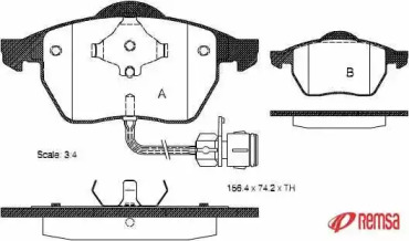 Комплект тормозных колодок METZGER 0390.02