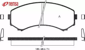 Комплект тормозных колодок METZGER 0396.00