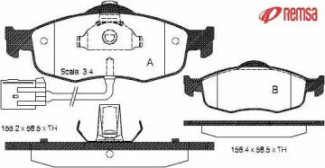 Комплект тормозных колодок METZGER 0432.02