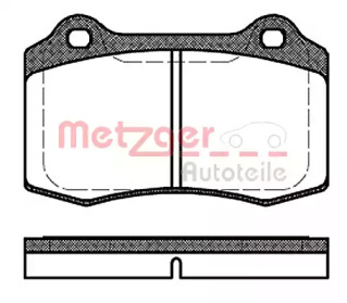 Комплект тормозных колодок METZGER 0434.30