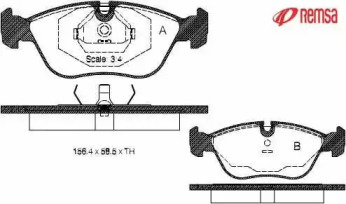 Комплект тормозных колодок METZGER 0446.00