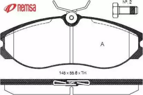 Комплект тормозных колодок METZGER 0462.00