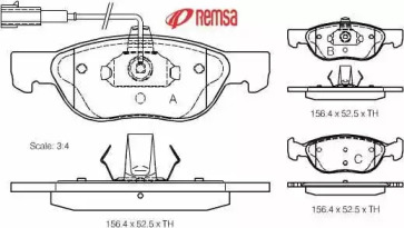 Комплект тормозных колодок METZGER 0587.11