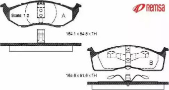 Комплект тормозных колодок METZGER 0610.00