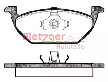 Комплект тормозных колодок METZGER 0633.00