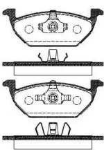 Комплект тормозных колодок METZGER 0633.20