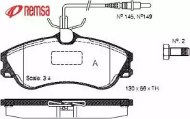 Комплект тормозных колодок METZGER 0634.04