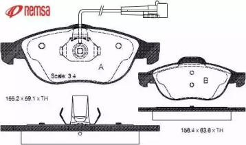 Комплект тормозных колодок METZGER 0660.02