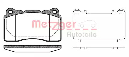 Комплект тормозных колодок METZGER 0666.10