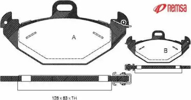 Комплект тормозных колодок METZGER 0686.00