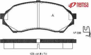 Комплект тормозных колодок METZGER 0699.00