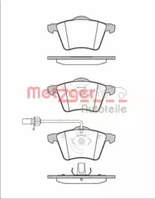 Комплект тормозных колодок METZGER 0721.01