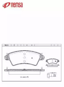 Комплект тормозных колодок METZGER 0726.10