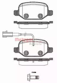 Комплект тормозных колодок METZGER 0727.02