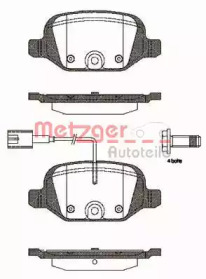 Комплект тормозных колодок METZGER 0727.12