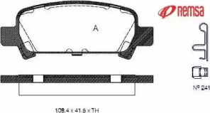 Комплект тормозных колодок METZGER 0729.02