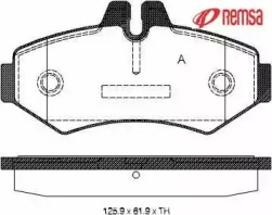 Комплект тормозных колодок METZGER 0733.00